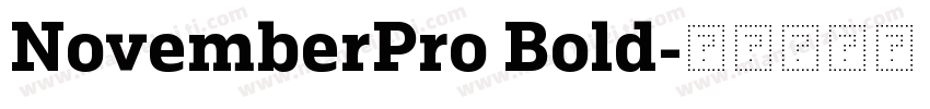 NovemberPro Bold字体转换